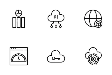 Cloud-Daten Symbolpack