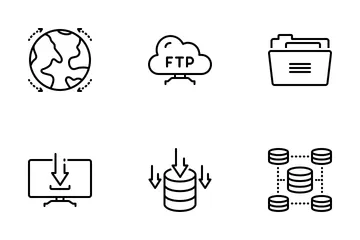 Cloud-Daten Symbolpack