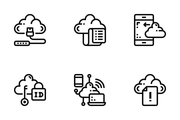 Cloud-Dienst  Symbolpack