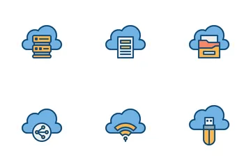 Cloud-Dienst Symbolpack