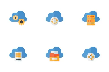 Cloud-Dienst Symbolpack