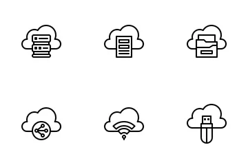 Cloud-Dienst Symbolpack