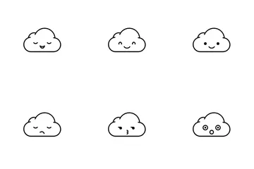 Cloud Emoji Icon Pack
