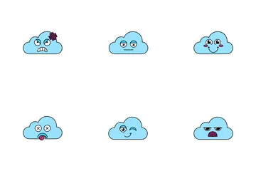 Cloud Emoji Icon Pack