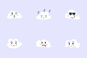 Cloud-Emotionen Symbolpack