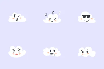 Cloud Emotions Icon Pack