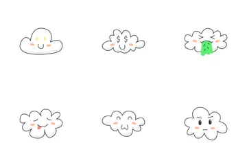 Cloud Emotions Icon Pack