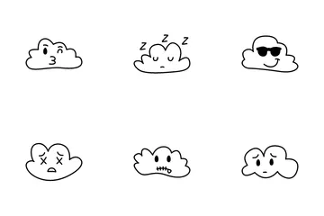 Cloud Emotions Icon Pack