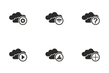 Cloud Functions And Conditions Icon Pack