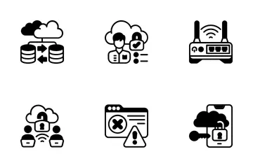Cloud Hosting Icon Pack