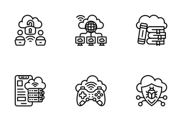 Cloud Hosting Icon Pack