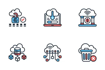 Cloud Hosting Icon Pack