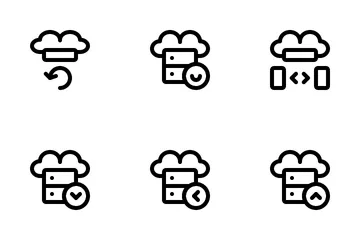 Cloud Hosting Icon Pack