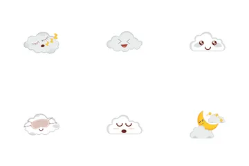 Cloud Moon Icon Pack