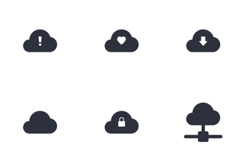 Cloud Network Communications Icons Icon Pack