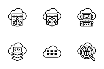 Cloud Programming Icon Pack