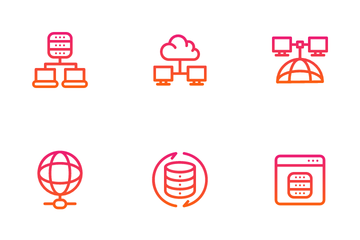 Cloud Servers Icon Pack