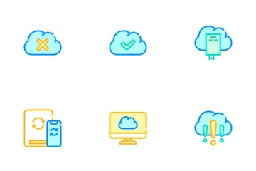 Cloud Service Storage Icon Pack