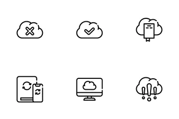 Cloud Service Storage Icon Pack