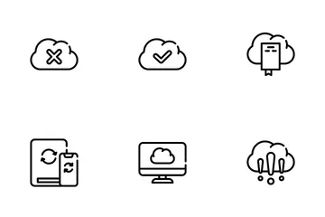 Cloud Service Storage Icon Pack