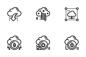 Cloud-Technologie Symbolpack