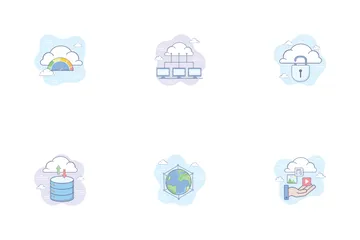 Cloud-Technologie Symbolpack