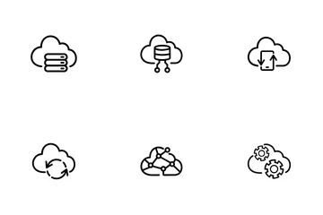 Cloud-Technologie Symbolpack