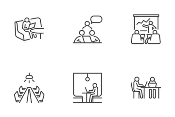 Co-working Space Icon Pack