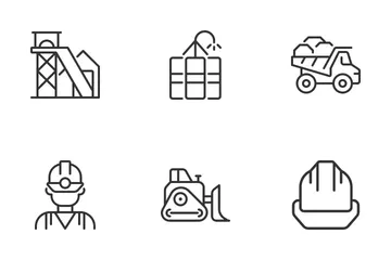 Coal Mining Icon Pack