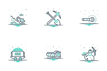 Coal Mining Icon Pack
