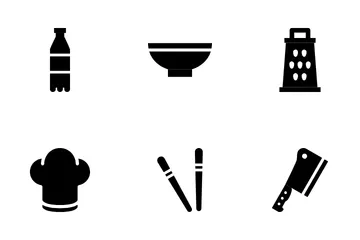 Cocina y cocina Paquete de Iconos