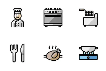 Cocinando Paquete de Iconos