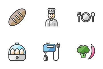 Cocinando Paquete de Iconos