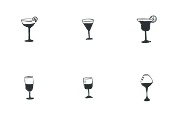 Cocktail Glass Icon Pack