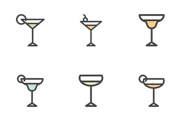 Cocktail Glass Icon Pack
