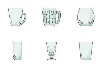 Cocktail Glasses Icon Pack