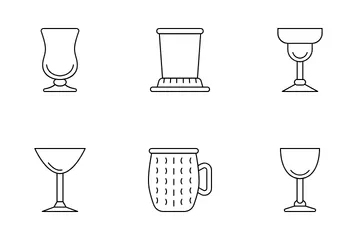 Cocktail Glasses Icon Pack