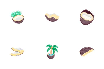 Coconut Stickers Icon Pack