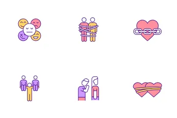 Codependent Relationship Icon Pack