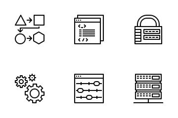 Codificación y programación Paquete de Iconos