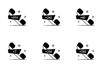 Código de llamada del país Paquete de Iconos