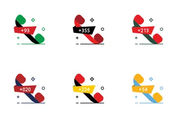 Códigos telefônicos internacionais Pacote de Ícones
