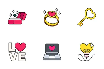 Coeur d'amour Pack d'Icônes