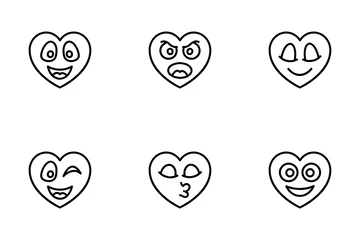 Emoji coeur Pack d'Icônes