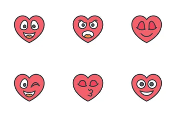 Emoji coeur Pack d'Icônes