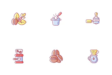 Coffee And Barista Accessories Icon Pack