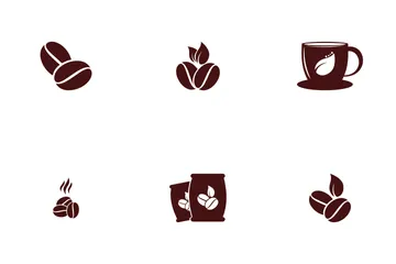 Coffee Beans Icon Pack