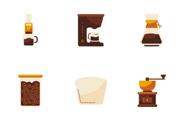 Coffee Brewing Icon Pack