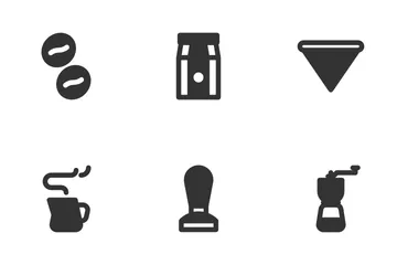 Coffee Cafe (Glyph) Icon Pack