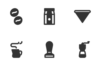 Coffee Cafe (Glyph) Icon Pack